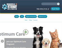 Tablet Screenshot of morinvillevet.com